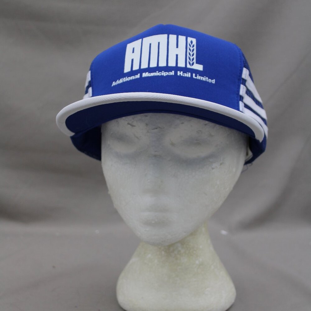 Vitnage Screened Trucker Hat - Additional Hail Insurance 3 Striper - Snapback